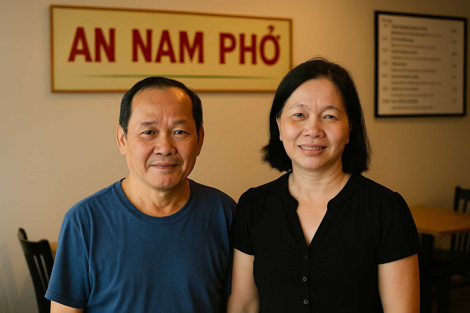 Khanh & Kieu, owners of An Nam Pho
