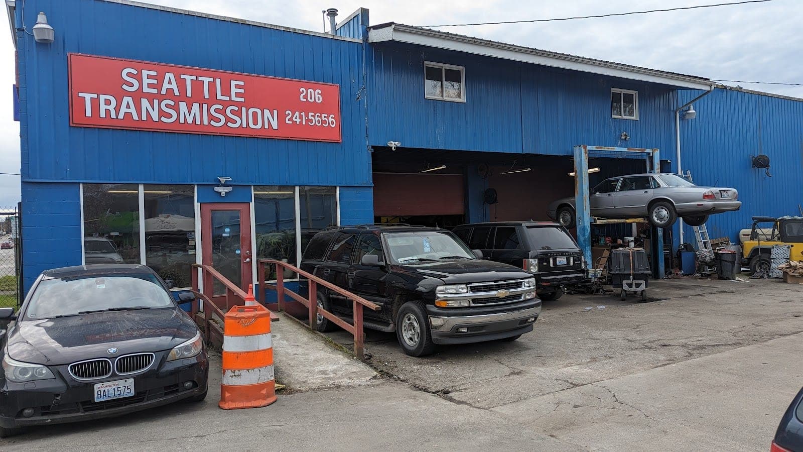 In the shop at Seattle Transmission & Auto Repair